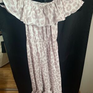 Pink Leopard Print jumpsuit